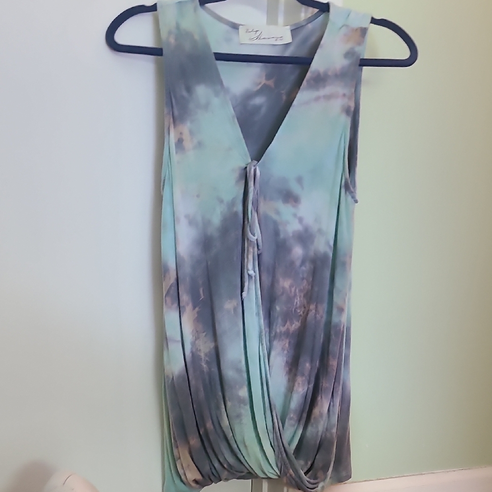 Women's Tie-Dye Sleeveless Top